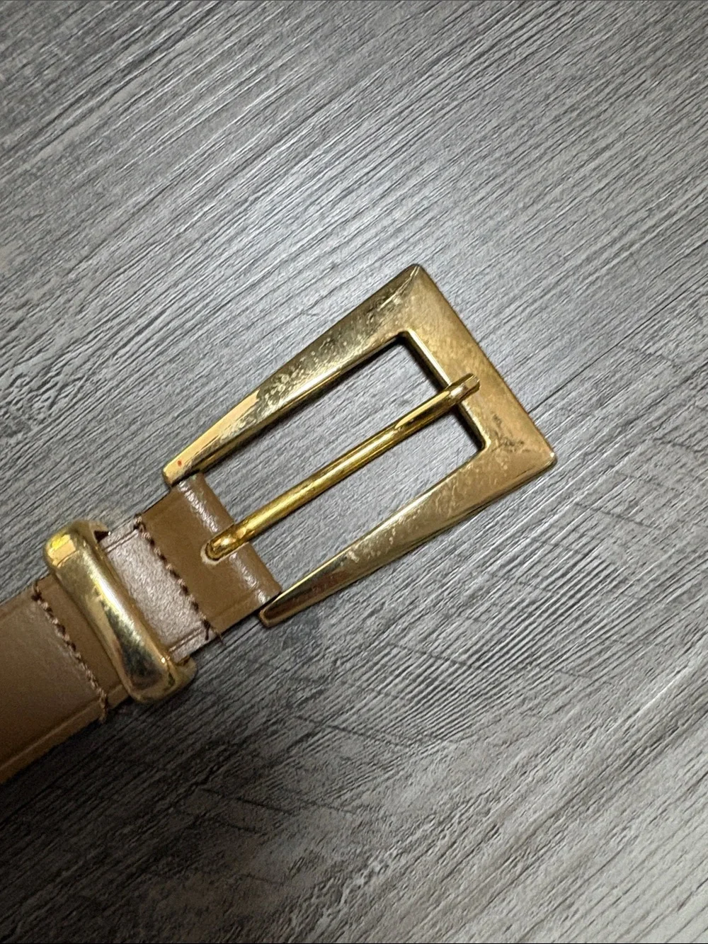 Vintage leather belt The Limited Studded Belt with Gold Hardware